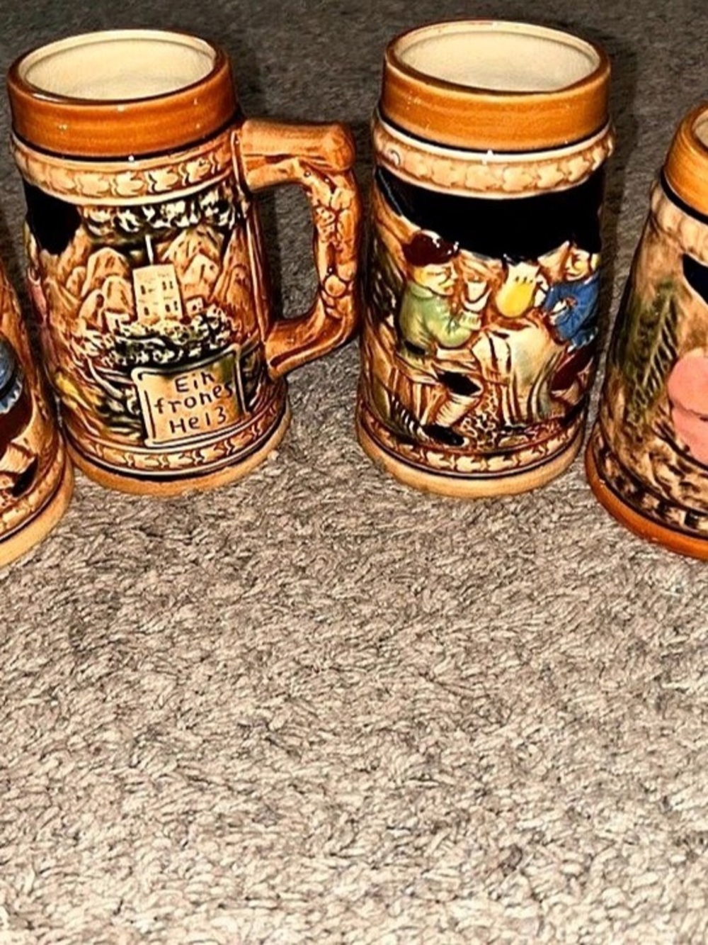 Vintage beer steins made in Japan